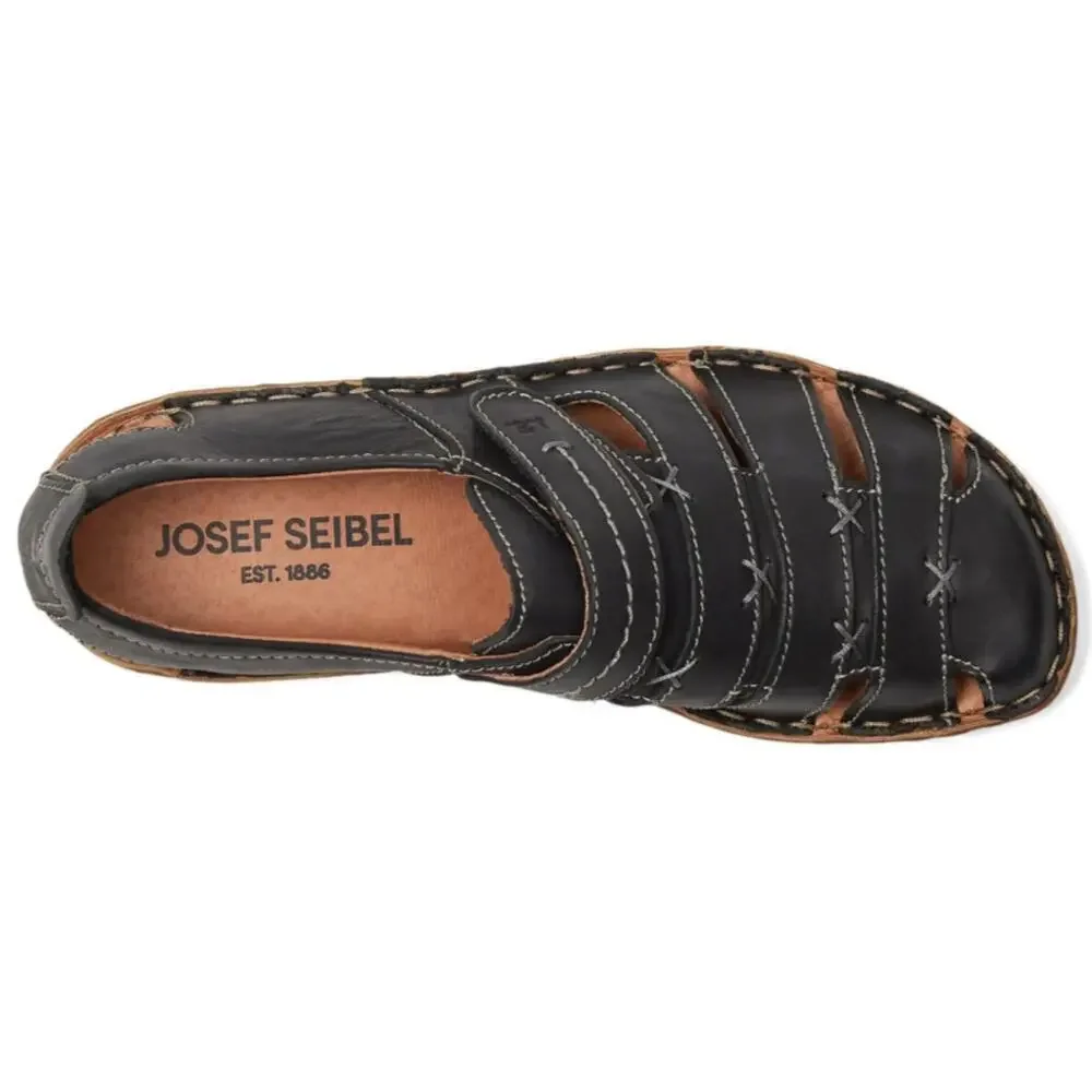 Josef Seibel Women's Black Pulse Rosalie 45 Europian Leather Shoes Size 10.5